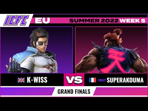 K-Wiss (Hwoarang) vs. Super Akouma (Akuma) Grand Finals - ICFC EU Tekken 7 Summer 2022 Week 5