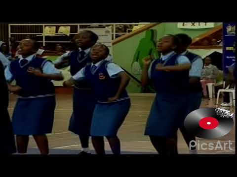 The Moi girls Nairobi school perfoming Princess Jully's Song Dunia Mbaya at the KMF 2016