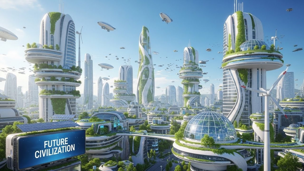 Futuristic AI City 2100 | Cinematic Sci-Fi Metropolis in 4K