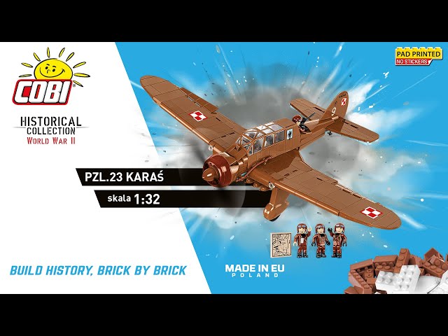 COBI World War II PZL.23 Karaś COBI-5751 586 Teile video