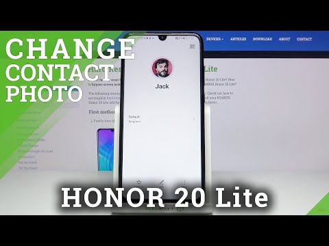 How to Add Photo to Contact on HUAWEI Honor 20 Lite– Personalize Contact List