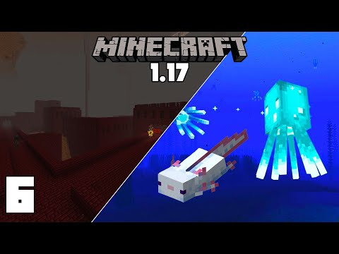 Rake - Minecraft 1.17 Let's Play - GLOW SQUIDS And Exploring! Episode 6