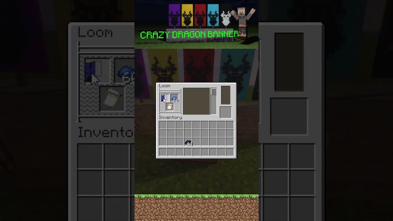 Dragon Banner in minecraft! #shorts