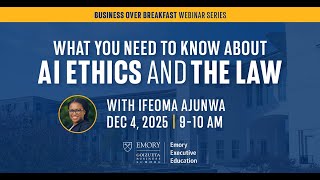 What you need to know about AI Ethics and the Law