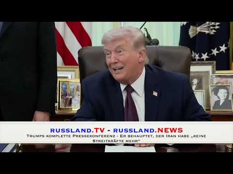 Trumps komplette Pressekonferenz   Er behauptet, der Iran habe „keine Streitkräfte mehr“