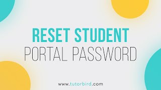 Reset a Student Portal Password