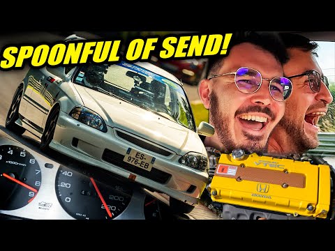 Thumbnail for VTEC RevLimiter Party in SPOON Honda Civic EK4! // Nürburgring by VTEC