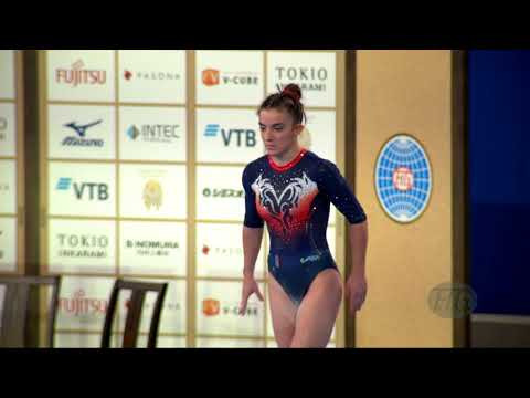 CALLON Lea (FRA) W - 2019 Trampoline Worlds, Tokyo (JPN) - Qualification Tumbling R2