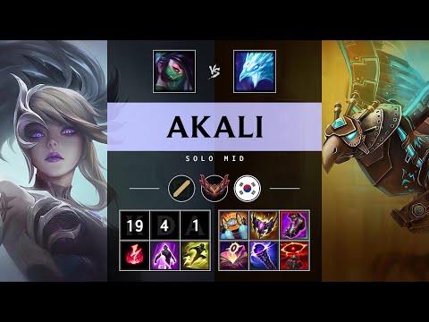 Akali Mid vs Anivia - KR Grandmaster Patch 25.17