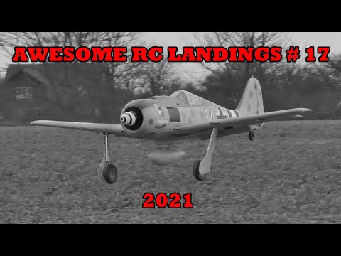 AWESOME RC LANDINGS - WW2 FIGHTERS LANDING COMPILATION # 17 - 2021