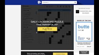 I haven't seen Footloose - September 24th Dictionary.com Daily Crossword