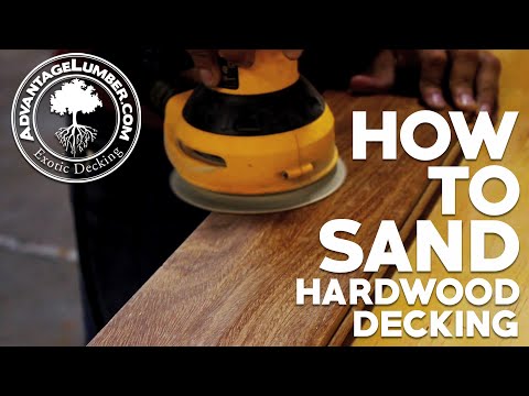 How To Sand Hardwood Decking
