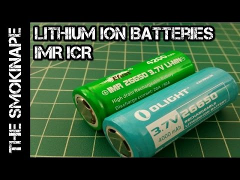 Rechargeable Lithium Ion Batteries IMR ICR (Flashlight and Vape) - TheSmokinApe