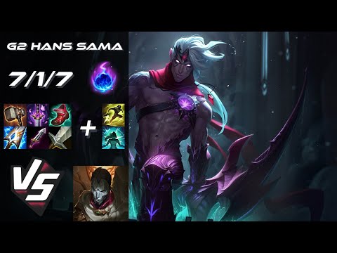 G2 Esports Hans Sama BOTTOM Varus vs Jhin - EU Challenger Patch 25.S2.7