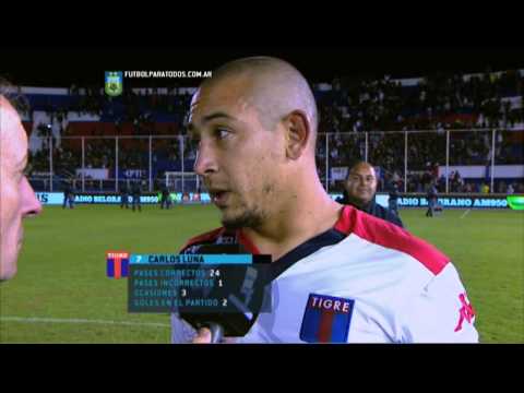 Luna: "Estamos en la lucha". Tigre 2 - Aldosivi 1. Fecha 15. Primera División 2015. FPT.