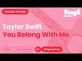 Taylor Swift - You Belong With Me (Acoustic Karaoke)