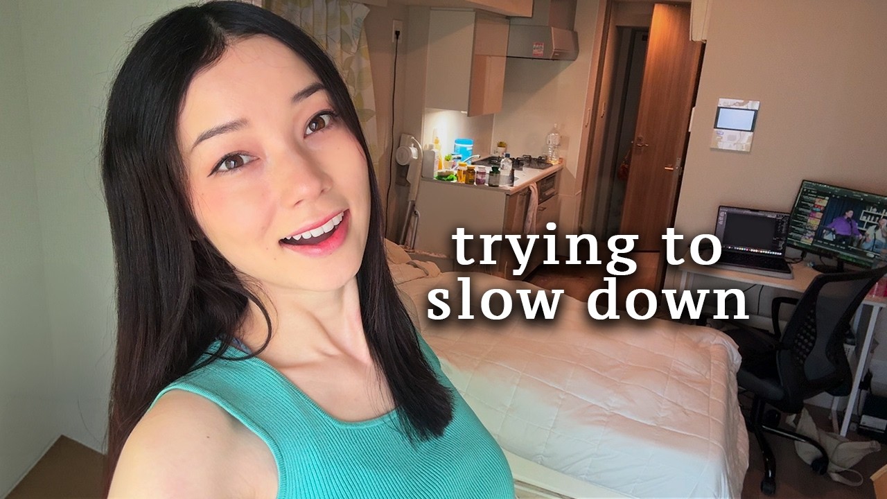 Rainy Tokyo Morning | Rearranging my Room, Trying to Live Slowly