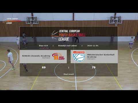 CEYBL U14, 1. 11. 2025, Niners Academy - Mitteldeutsche Basketball Academy