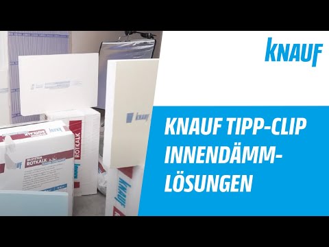 Knauf Tipp-Clip – Innendämmlösungen mit dem Knauf Rotkalk in-System