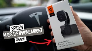 Tesla iPhone Mount? Spigen OneTap Pro Magsafe (Review)