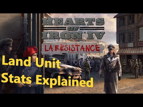 Hearts of Iron IV - La Resistance - Land Units/combat - All Stats Explained