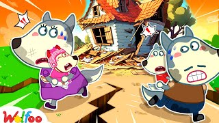 Run! Wolfoo, It's an Earthquake - Wolfoo Learns Safety Tips in Natural Disasters | Wolfoo Family