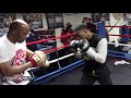 Errol Spence Jr Shows Supreme Accuracy & Beautiful Technique on the mitts during Peterson workout