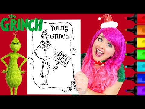 Coloring The Grinch Baby Grinch Christmas Coloring Page Prismacolor Markers | KiMMi THE CLOWN Video