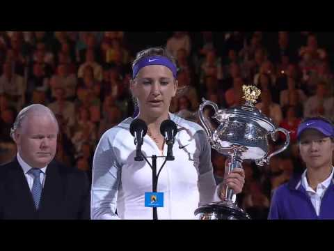 Azarenka & Li Na Speeches - Australian Open 2013