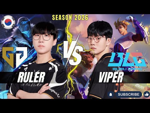 GEN Ruler vs BLG Viper - Ruler VARUS vs Viper EZREAL ADC - Patch 26.1 KR Ranked | lolrec