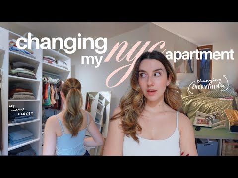 turning my second bedroom into a walk in closet (and other major apartment changes)