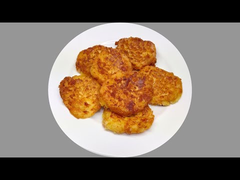 Placičky z bramborové kaše se sýrem a šunkou