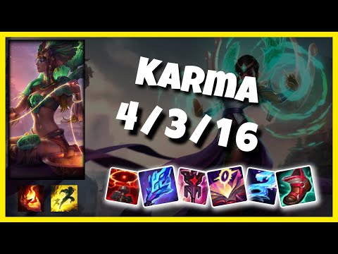 Karma vs Galio OCE Challenger SUPPORT (4/3/16) - v11.2