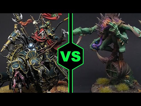 Genestealer Cult vs Chaos Soul Forged Pack | Warhammer 40k | Tale of 4 warlords battle report