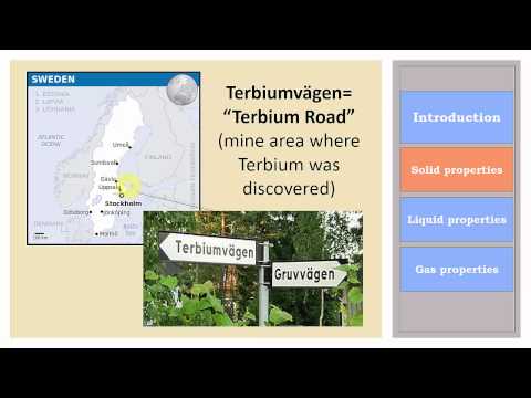 ChemWiki Elemental Minute: Terbium (Physical Properties)