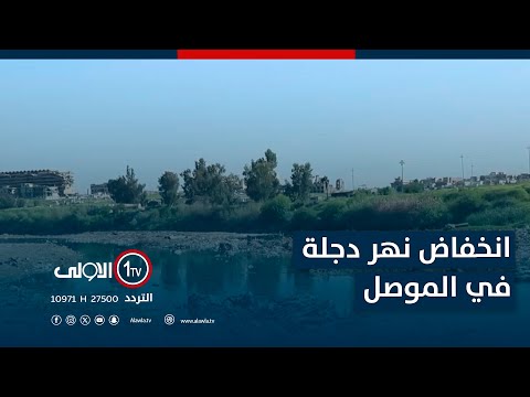 فيديو | انخفاض نهر دجلة في الموصل.. تحذيرات من موسم جفاف شديد