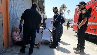 Crisis Situation with Troublesome Venice Beach Street Performer and Homeless Man