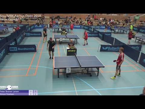 Live fra Sisu/MBK Aarhus Open 2018 - Herre klasse 2: Peter Breiner Larsen vs Simon Troelsen
