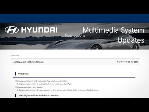 Multimedia System Updates | Bluelink® | Hyundai