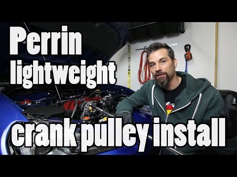 Lightweight crank pulley - BRZ install