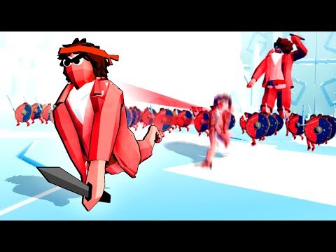 TABS Mods - Ninja Halflings and Giant Hobbits vs the King - Totally Accurate Battle Simulator