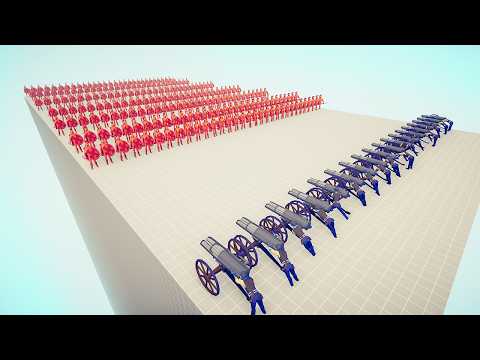 300x MELEE UNITS vs GATLING GUNS | TABS - Totally Accurate Battle Simulator