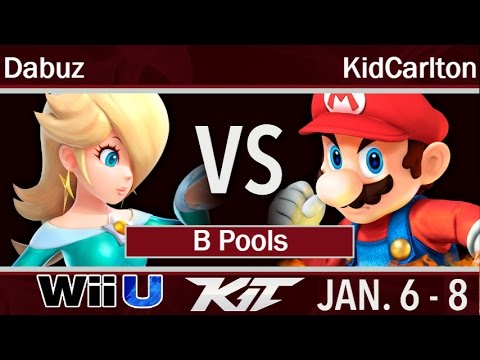 KIT17  - RNG | Dabuz (Rosalina) vs KidCarlton (Mario) B Pools - Smash 4
