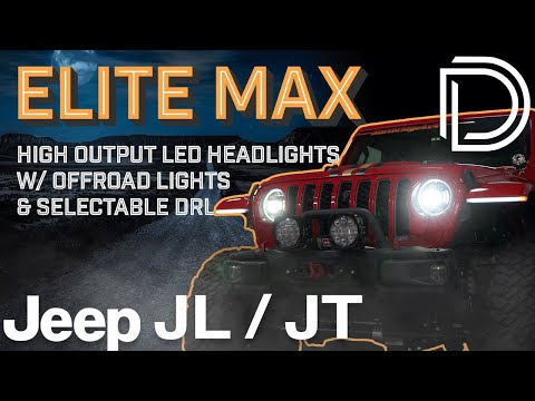 JL/JT Headlight UPGRADE! | Diode Dynamics Elite Max LED Headlights Install & Review