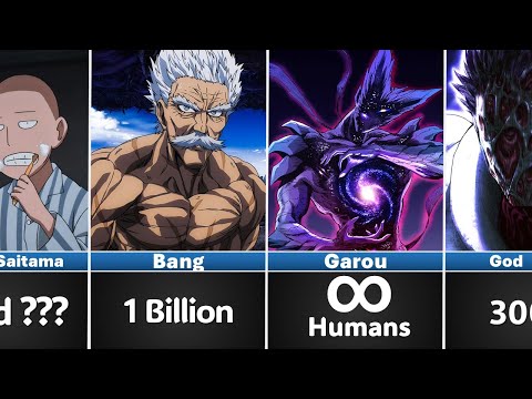 How Many Human Need to Kill One Punch Man Characters
