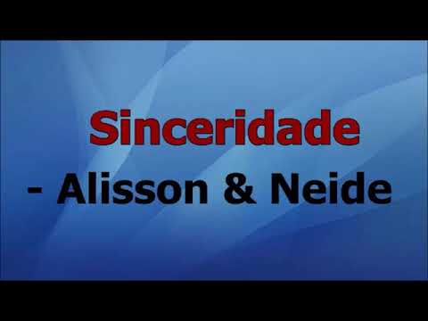 sinceridade / letra e voz