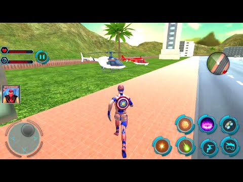 Flying Captain Superhero City Robot | Superhero Captain Robot Flying Newyork City Battle - GamePlay