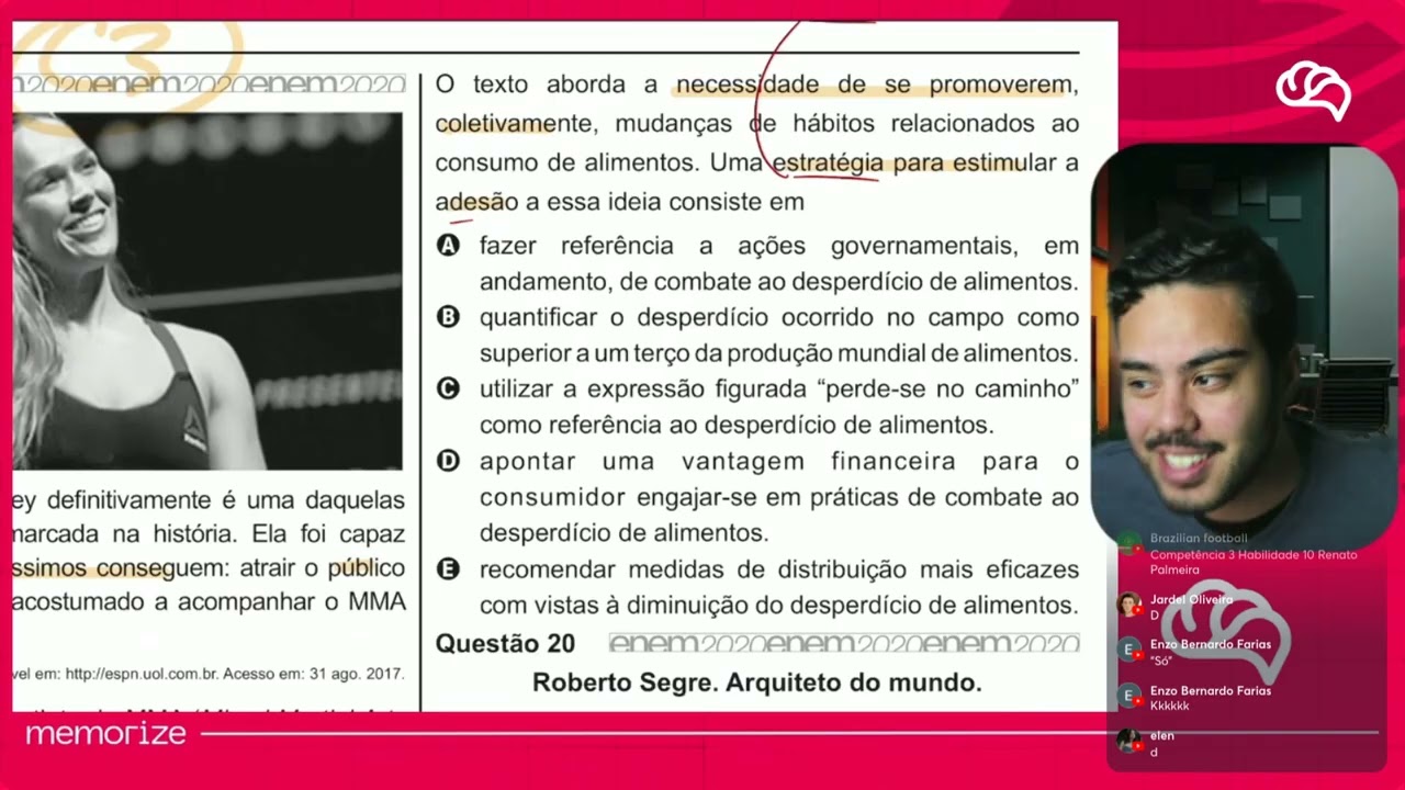 Resolução em Vídeo — Questão 19 ENEM 2020 PPL