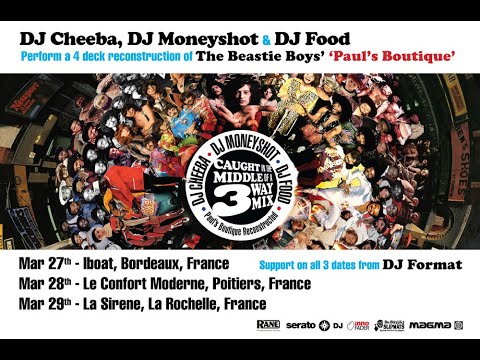 Ninja Tune 's DJ Cheeba - DJ Moneyshot - DJ Food Live @  I-Boat Bordeaux 27.05.2014 (PartF0ur)