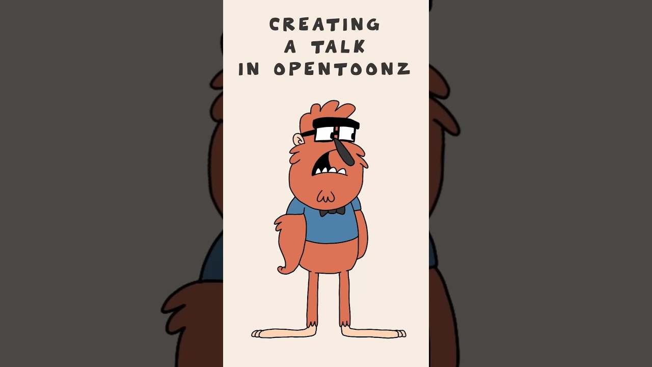 Creating a Talk in OpenToonz #cartoon #animation